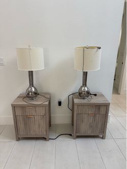 Nightstands and lamps