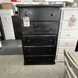 Solid Wood Dresser With Full Extension Rails 