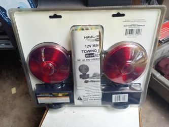 Magnetic towing lights kit.