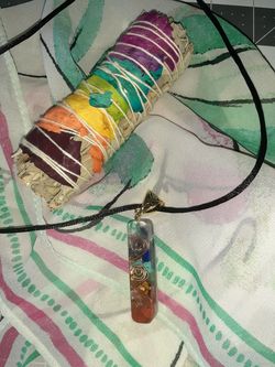 Sage chakra amd chakra pendant necklace
