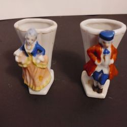 Vintage Mini Occupy Japan Porcelain Toothpick Holder's 