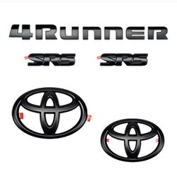 Toyota 2010-2024 4Runner SR5 Blackout Emblem Overlay Kit

