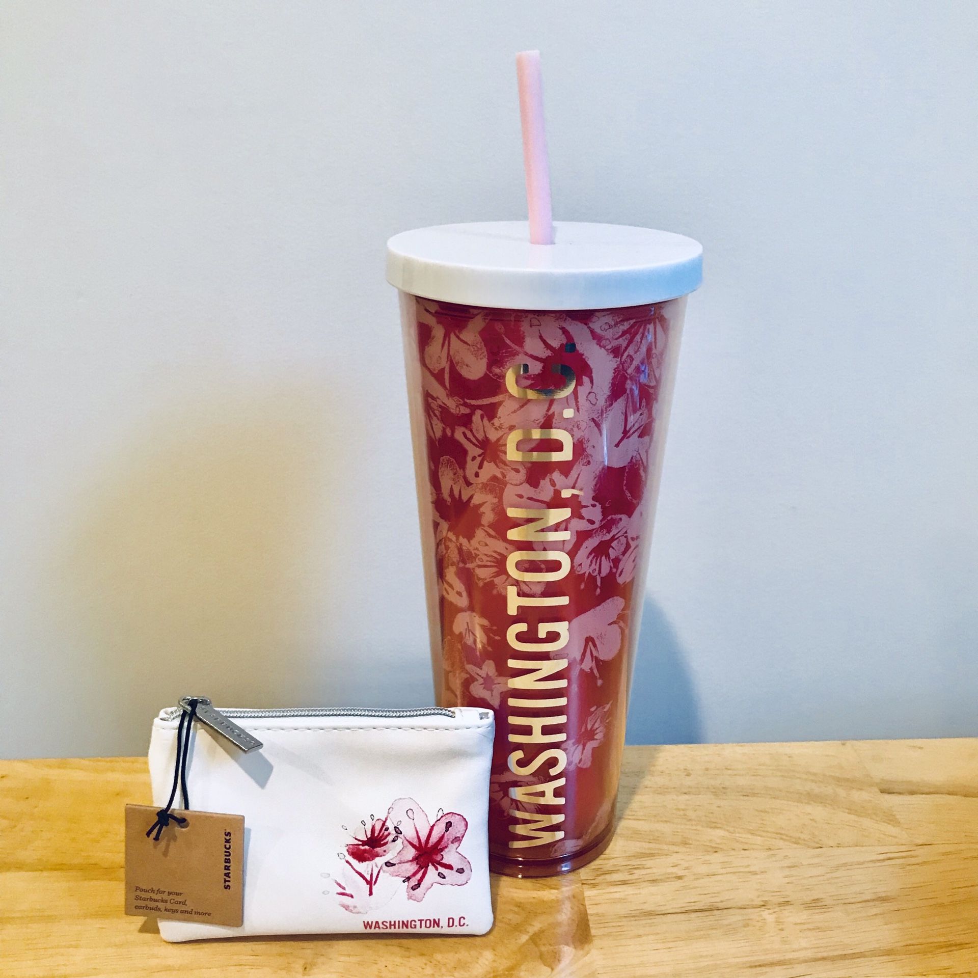 Starbucks Washington DC tumbler and coin purse