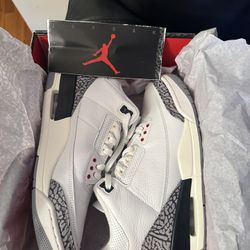 Jordan 3 Retro White Cement Reimagined  Sz9.5 Like New!