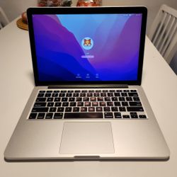 Apple Macbook Pro, 13.3-inch Laptop 13-inch (Retina), 2.7Ghz Dual Core i5 (Early 2015) MF839LL/A 256 GB SSD, 8 GB Memory,  MacOS Monterey v.12.7.4. Po