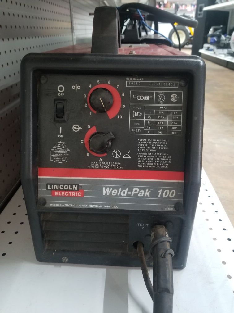 Lincoln Electric WeldPak 100 Welder for Sale in Irving, TX OfferUp
