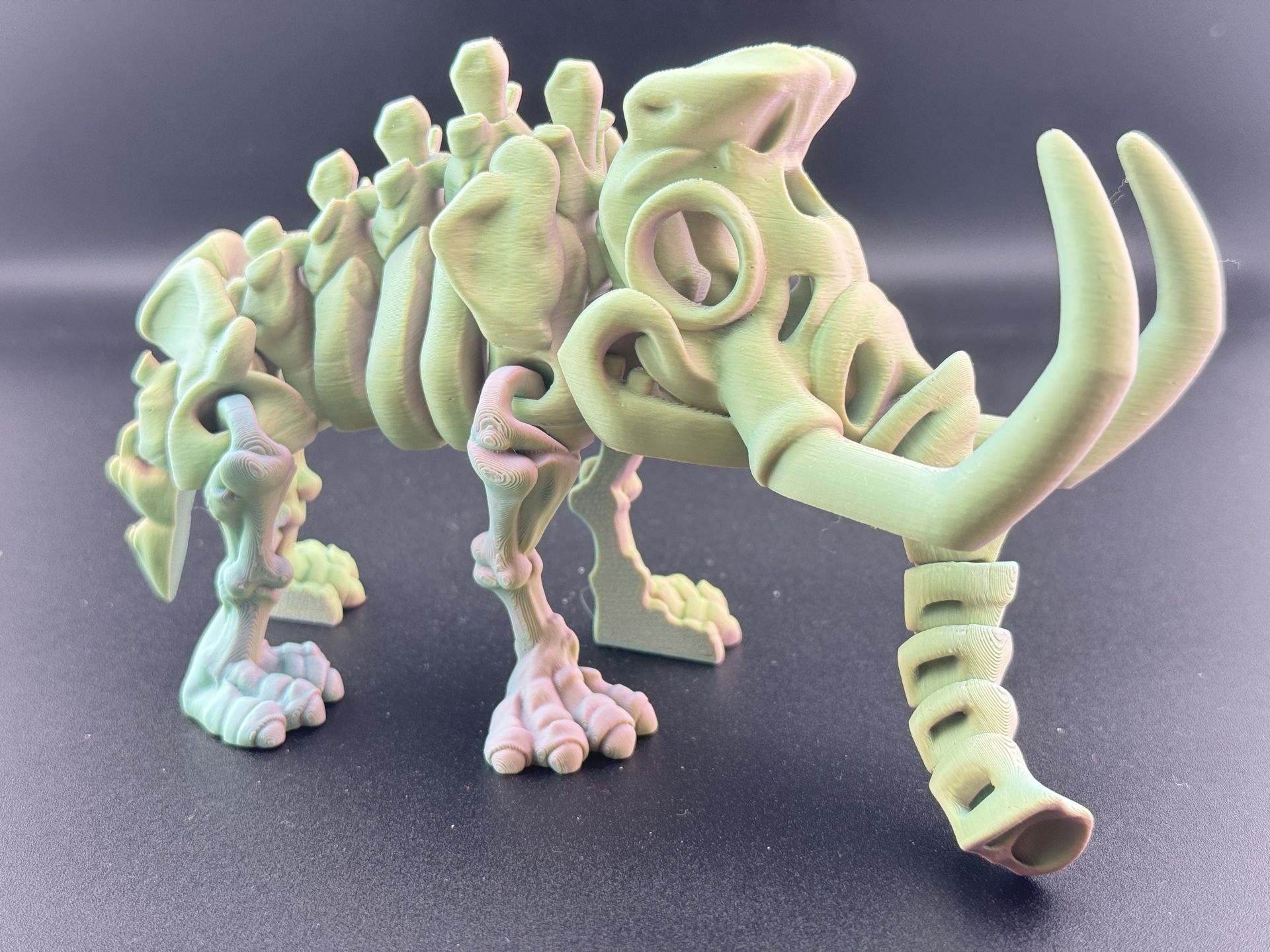 3D Printed Flexible Woolly Mammoth | Ice Age Collectible Toy