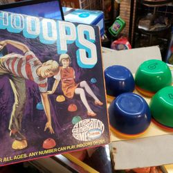 Vintage 1968 Aurora WHOOPS (twister-like) game 5502 In Damaged Box, Pcs Only