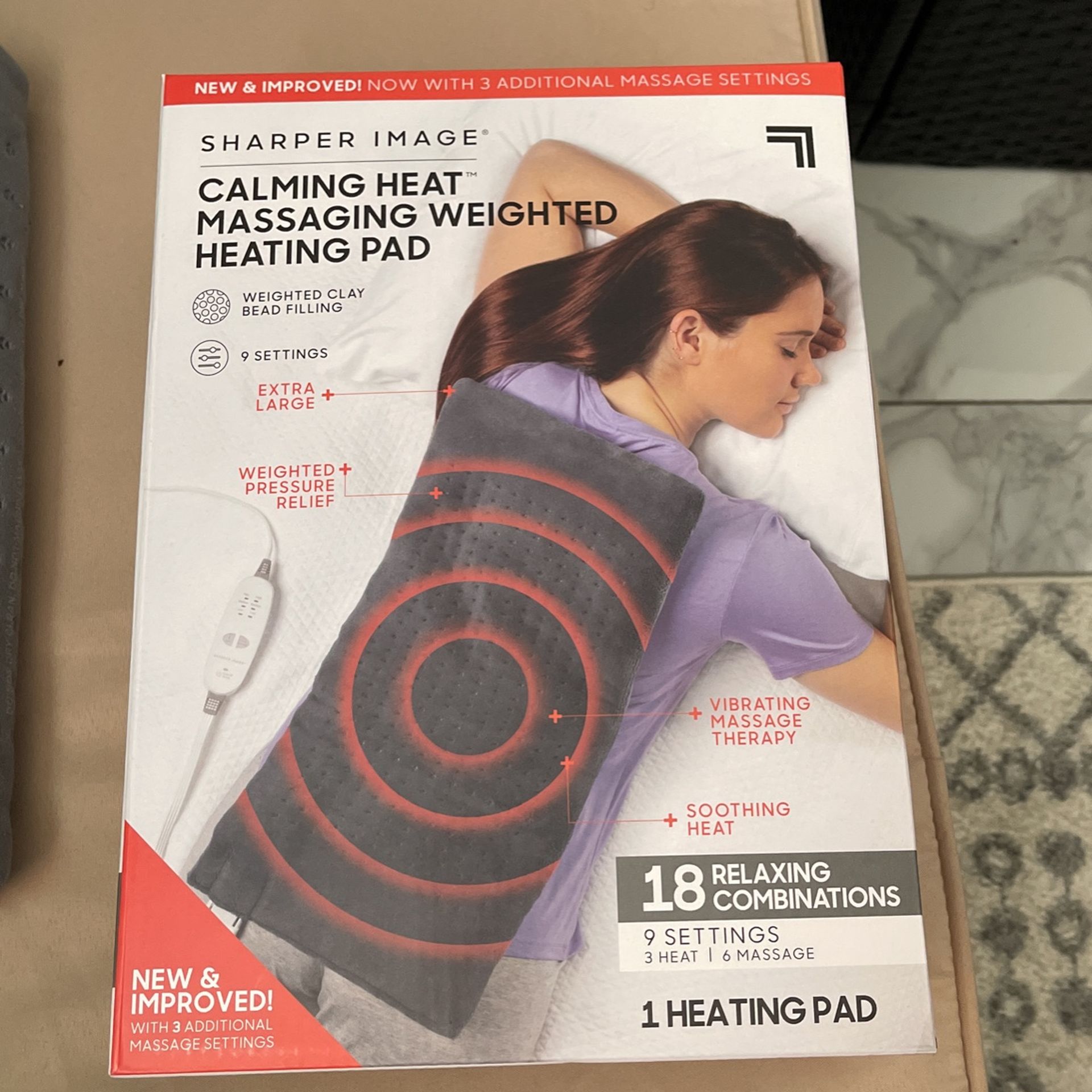Calming Heat Massaging Weighted Heating Pad for Sale in Brooklyn, NY -  OfferUp