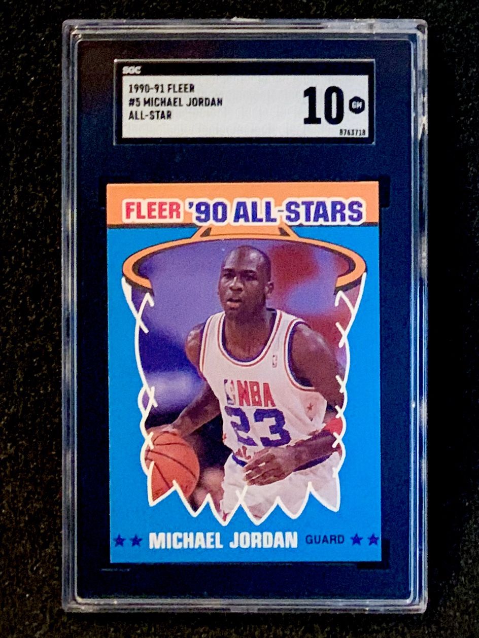 1990-91 Fleer Michael Jordan All Star SGC 10 Gem Mint