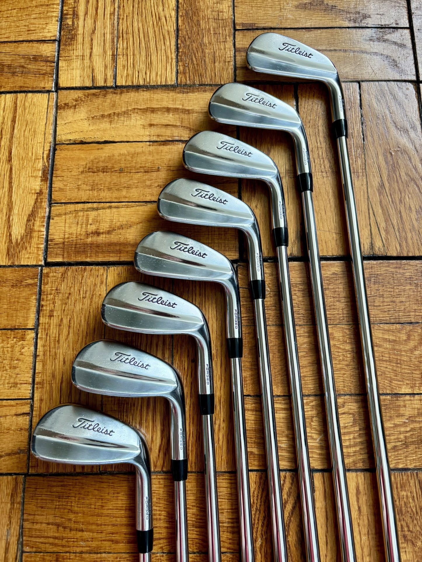 Titleist 620 MB irons full set 3-PW KBS $-Taper 130 Extra-Stiff 