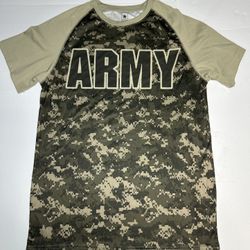 US Army Camo Shirt Sizes S Short Sleeve T-Shirt Men's