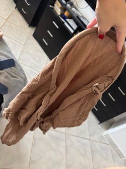 Tan Muslin Nursing Cover