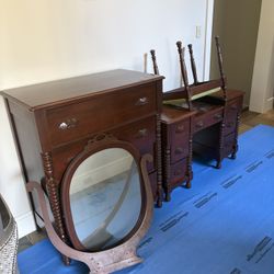 Dresser And Desk Set