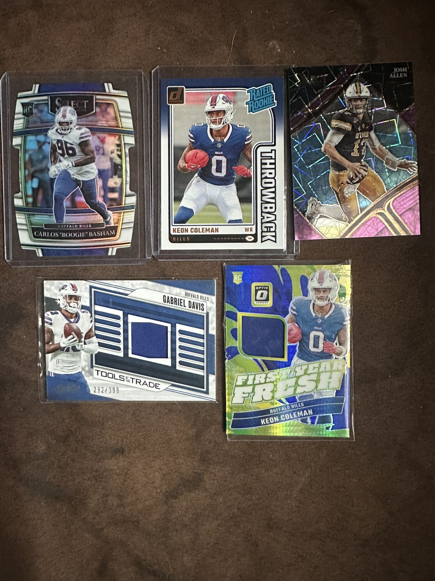 Buffalo Bills five car lot number out of 99