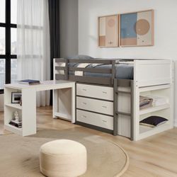 TWIN LOFT BED ( FREE DELIVERY)