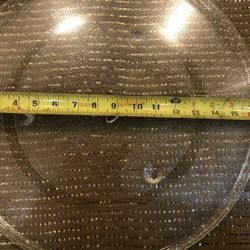 GLASS MICROWAVE TURNTABLE    16 1/2 DIAMETER