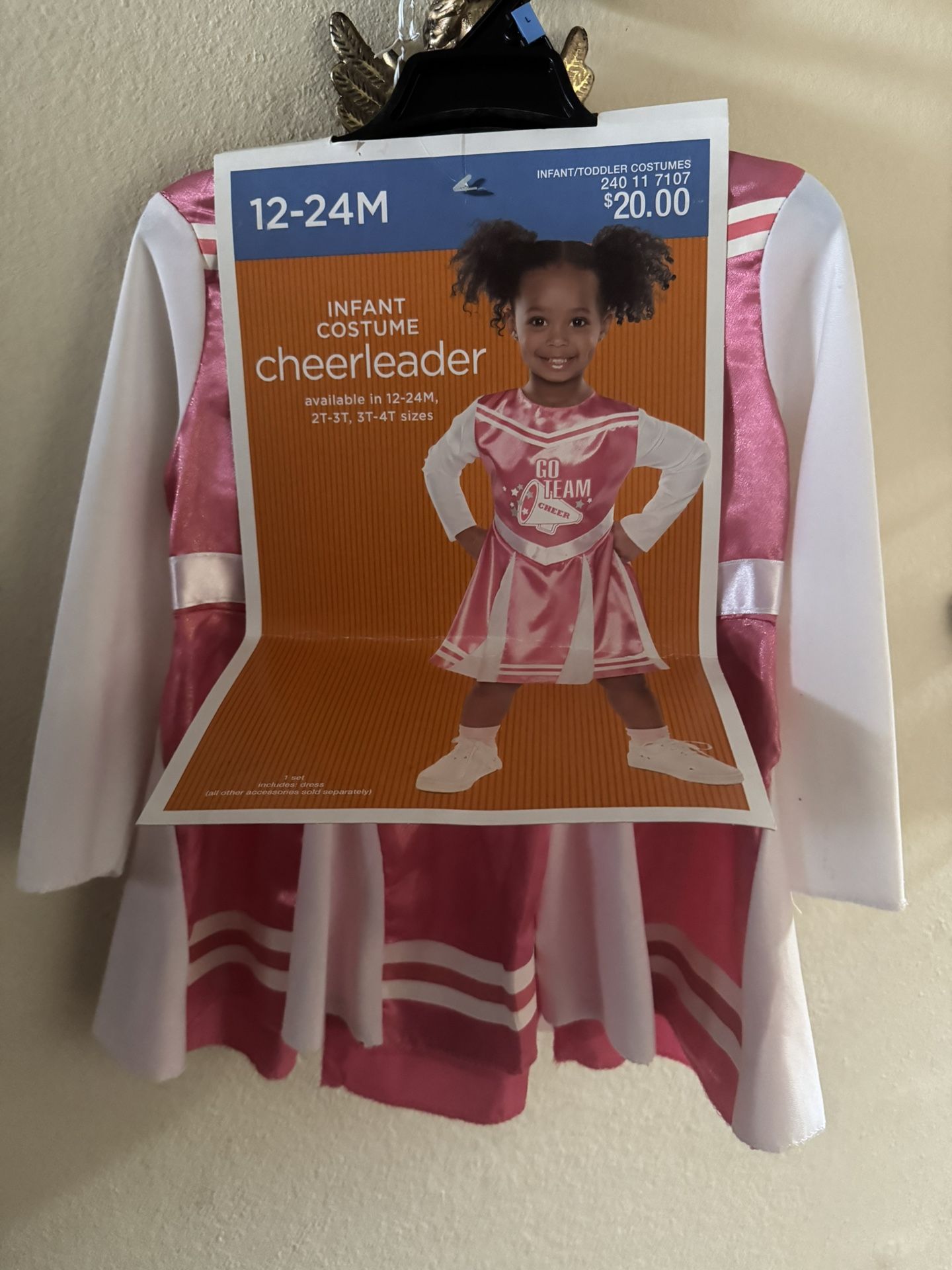 Halloween New Cheerleader Costume Size 12-24M