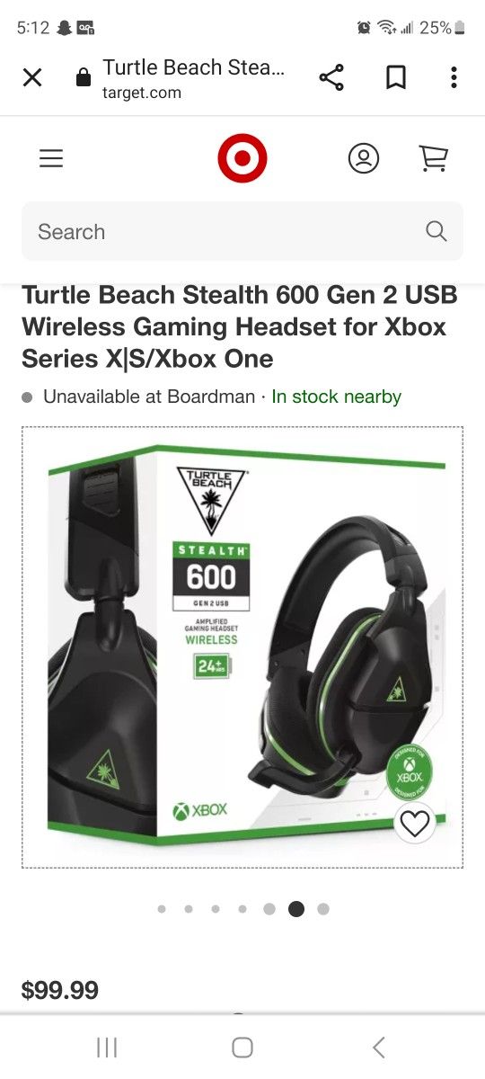 Turtle Beach Stealth 600 Gen 2 USB Wireless Gaming Headset for Xbox Series X|S/Xbox One