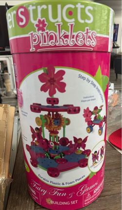 Pink Tinker Toy Like Activity Building Activity