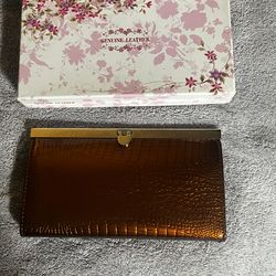 Patricia Nash Brown Leather Wallet