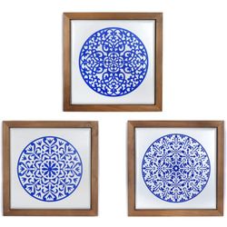 Mandala Wooden Wall Art Decor Wall Sculpture Metal Wall Hanging Sign Decoration Supplies