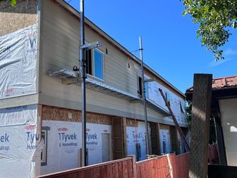 Siding planks and poles