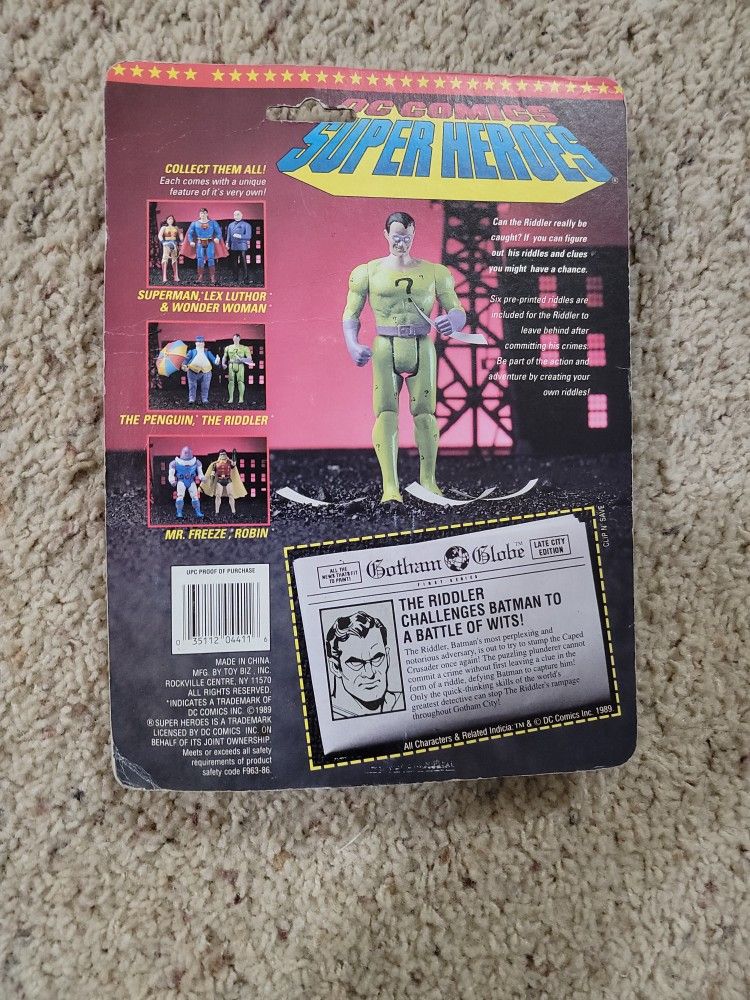 1989 Toy Biz Super Heroes The Riddler