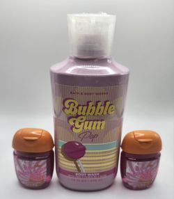 Bath & Body Works Bundle ~ BUBBLE GUM POP ~ Body Wash & Hand Sanitizers! NEW!!