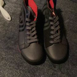 Marvel Captain America Men's Hi-Top Lace Sneaker Men’s Shoes Size 11 New Color Grey With Tags And Bag 