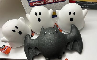 Halloween Squishy Toy Set Ghost and Bat