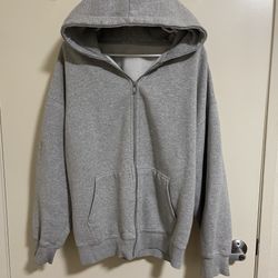 GAP 1969 Men’s Grey Zip-Up Hoodie (Size L)