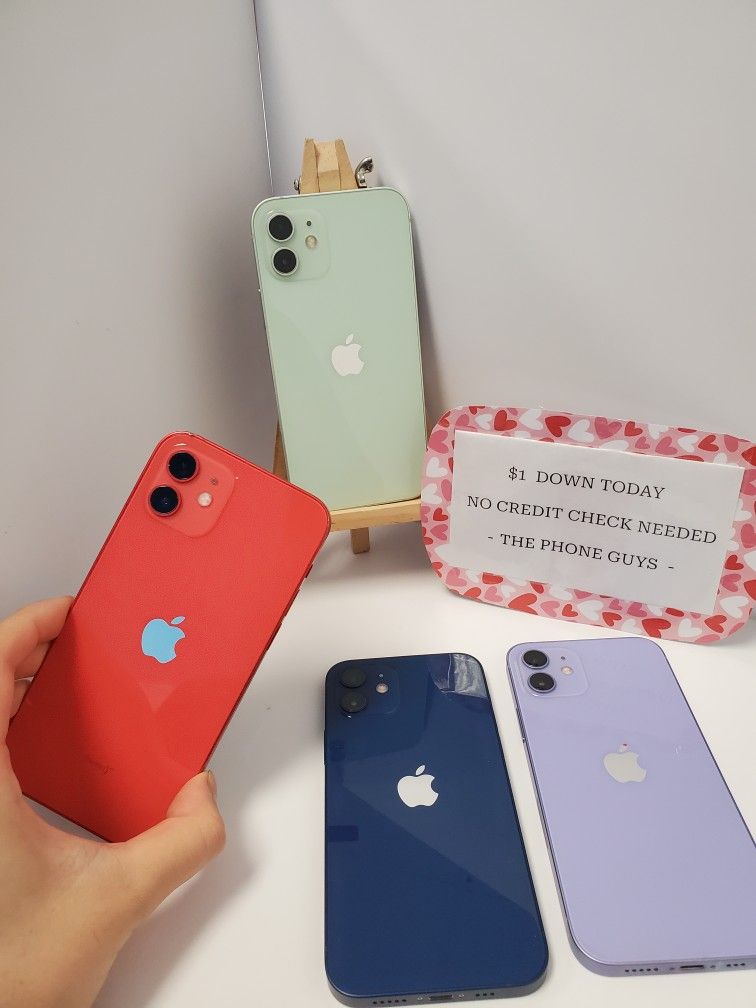 Apple IPhone 12 Mini Unlocked For All Carriers $1 Down Today NO