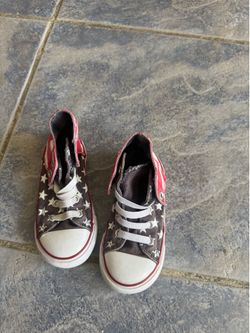 Tennis shoes  Ruady for. 4 the. July. In good condition.