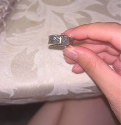 Textured Ring with Cross James Avery
