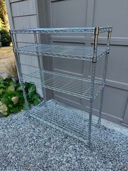 Chrome Metal Wire shelf rack
