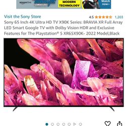 65” Sony 4K X90K TV