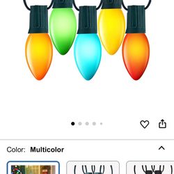 Minetom Outdoor Christmas Lights, 100 FT Vintage Multicolor C9 Christmas String Lights for Christma Holiday