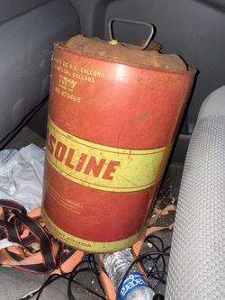 Vintage TRW 6.5 Gallon Metal Gasoline Can