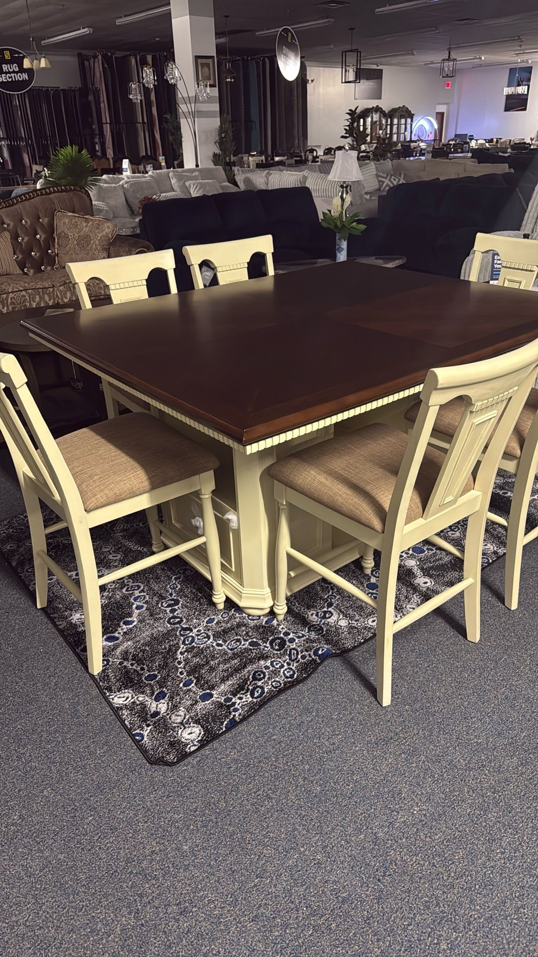 Table 6 Chairs Storage Solid Wood Pub Style Was 2000 Now 999