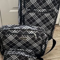 Prodigy Carry-On Roller Luggage With Wheels, Brand New Shoulder Bag And Toiletry Bag