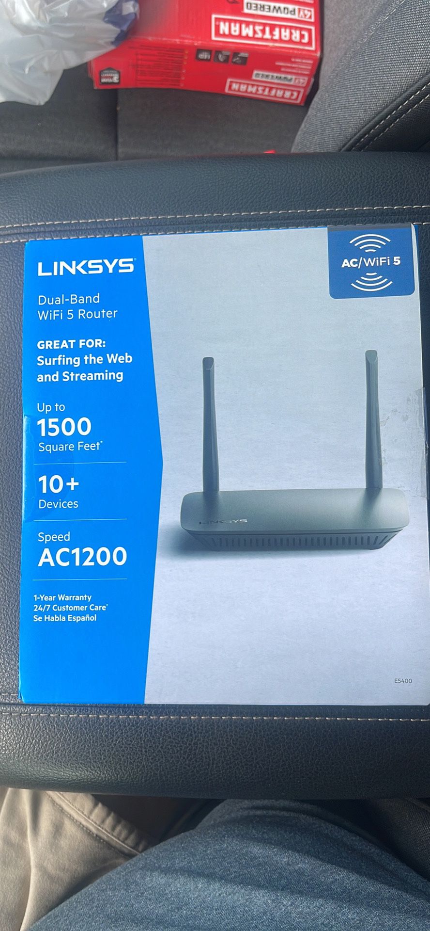 New Linksys E5400- WiFi 5 Router Dual-Band AC1200 New In Box. Never Opened. 