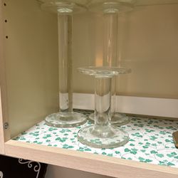 Potterybarn Glass Candle Holders 