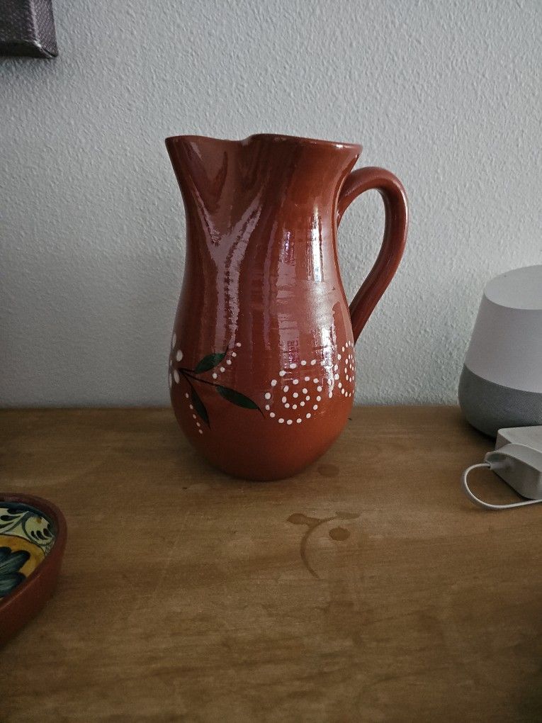 6 Pc Portuguese Clay Pottery $50