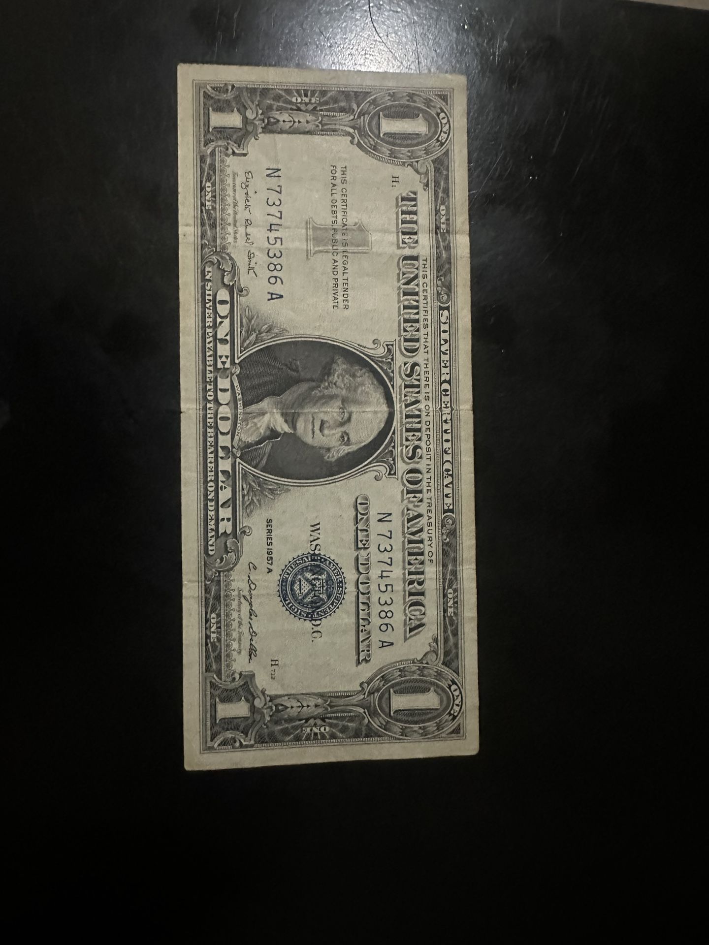 One Dollar Blue Seal 1957A