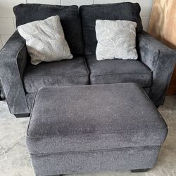 Gray Loveseat 
