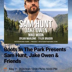 Boots In The park Fresno Sam Hunt