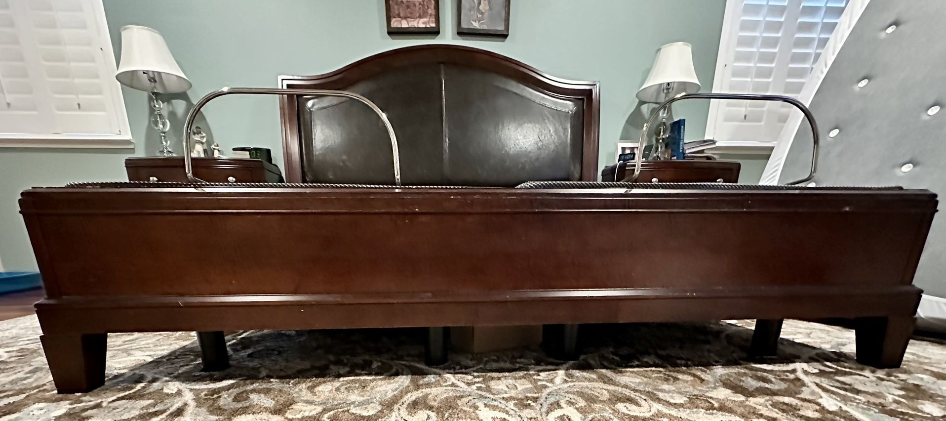 Free California King bed Frame. Will Take To Dump Sunday If Not Given Away