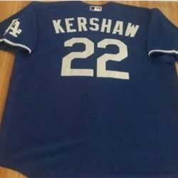 Kershaw Jersy Blue Shirts 