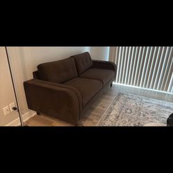 Brown Love Seat (world Market)